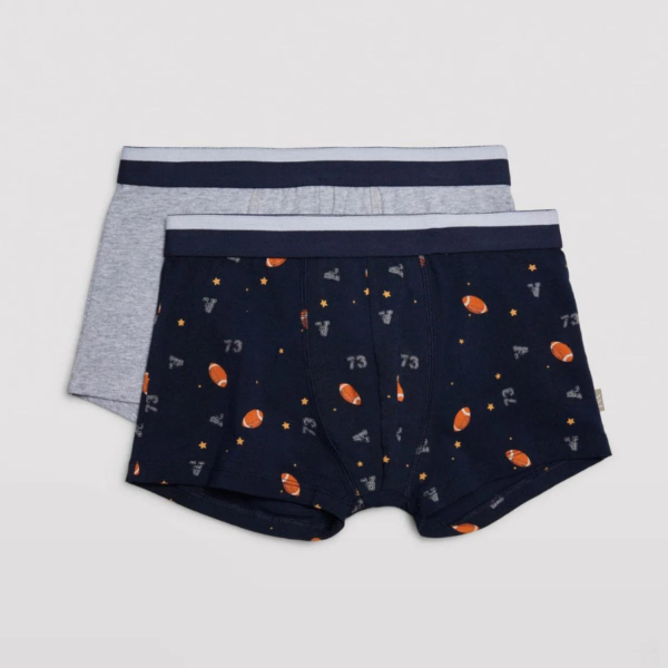 CALZONCILLOS BÓXER CHICO PACK DE 2. ESTAMPADO DEPORTES