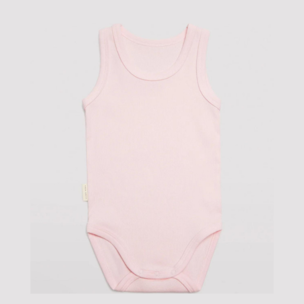 BODY BEBÉ TIRANTES ANCHOS BÁSICO ROSA
