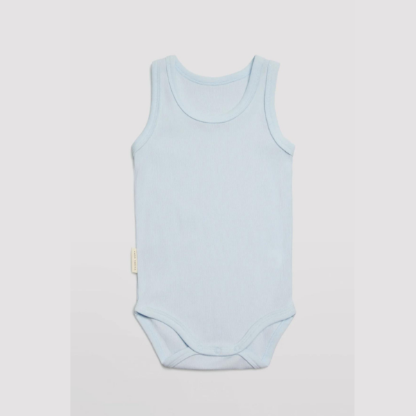 BODY BEBÉ TIRANTES ANCHOS BÁSICO AZUL