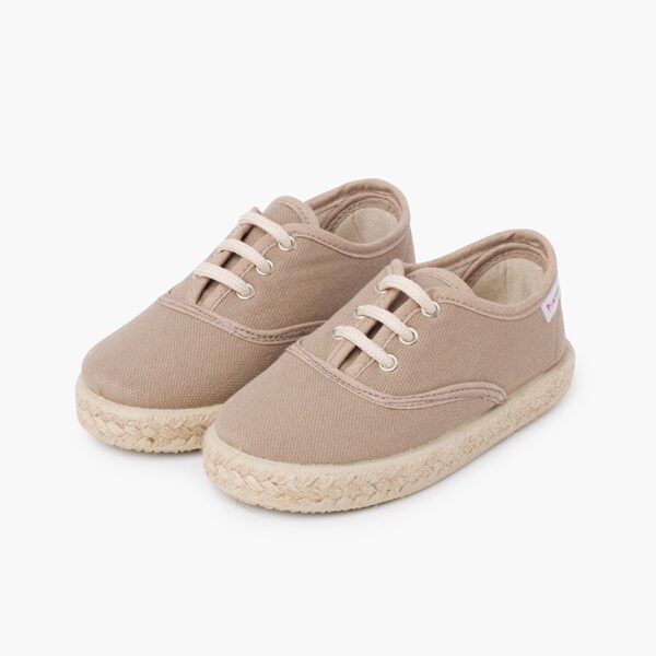 ZAPATILLAS LONA CORDONES SUELA ALPARGATA