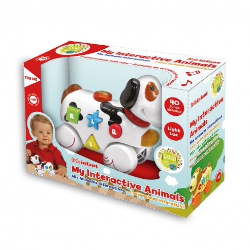 PERRO CON ACTIVIDAD MUSICAL Y LUZ. TACHAN.