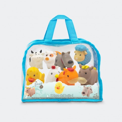 BOLSA FIGURAS DE BAÑO GRANJA X8 TACHAN.