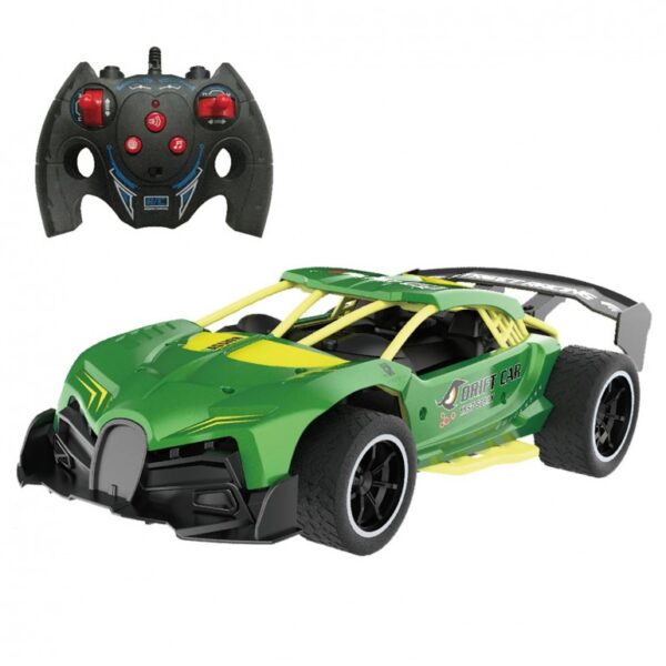 COCHE DEPORTIVO RC VERDE CON HUMO