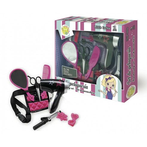JUEGO DE PELUQUERIA CON SECADOR. TACHAN.