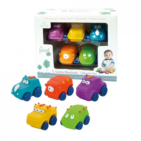 SET DE 5 COCHES MINI MONSTRUOS TACHAN.