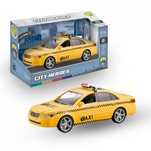 TAXI CON LUZ Y SONIDO HEROES DE CIUDAD 1:16