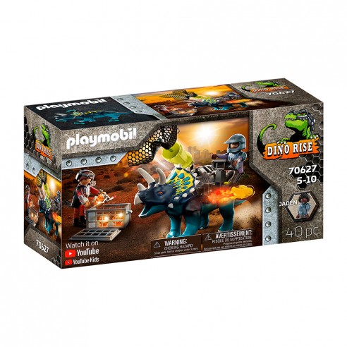 Triceratops Disturbios por las piedras legendarias de Playmobil